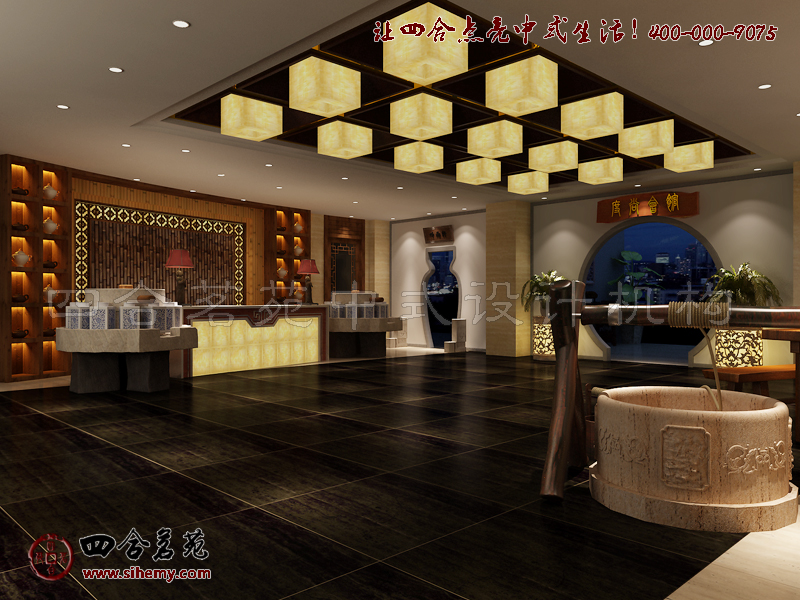 古色古香樸素淡雅 中式風格茶樓配飾設計