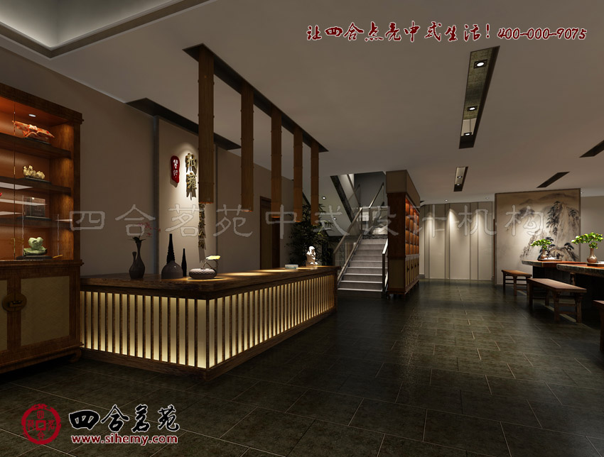 精致典雅的空間展現(xiàn)富有創(chuàng)意的魅力 四合院中式茶樓設(shè)計